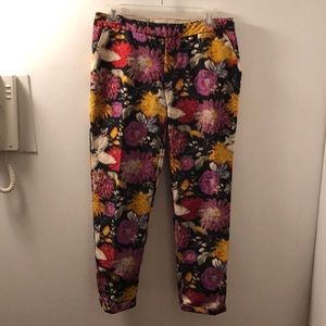 Anthropologie ‘Elevenses’ floral print dress pants